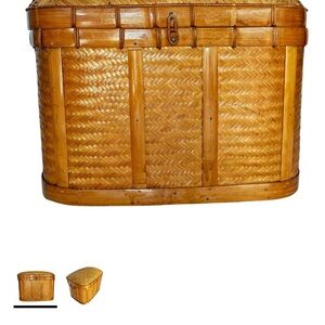 Vintage Chinoiserie
Herringbone Lidded Basket